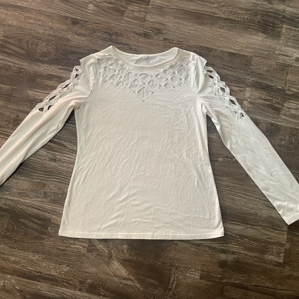 Women’s sparkly long sleeve shirt